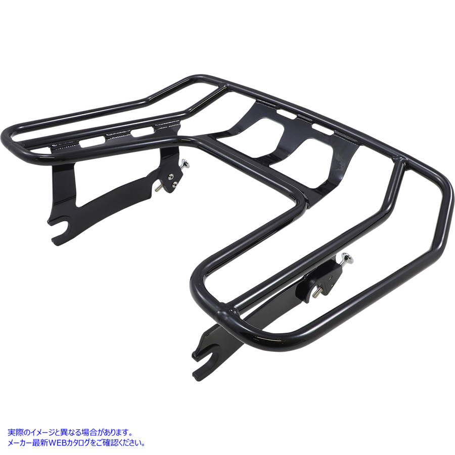 取寄せ 取り外し可能なラック - ブラック - チーフテン コブラ Detachable Rack - Black - Chieftain 502-2601B DRAG 15010732｜ハーレーパーツデポ