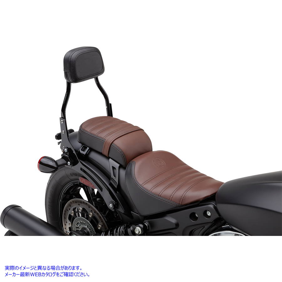 取寄せ 取り外し可能なバックレスト - ミニ - ブラック - ボバー コブラ Detachable Backrest - Mini - Black - Bobber 502-2015B DRAG 15010752