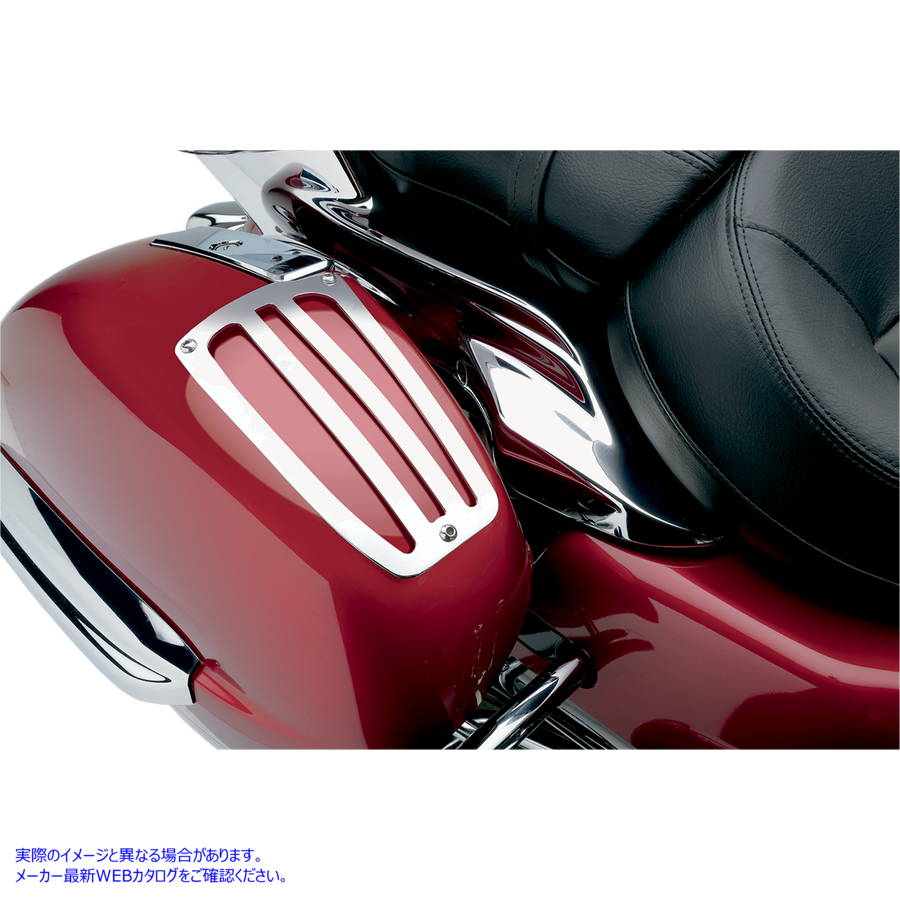 取寄せ サドルバッグリッドガード - クローム コブラ Saddlebag Lid Guards - Chrome 02-6943 DRAG 15100187