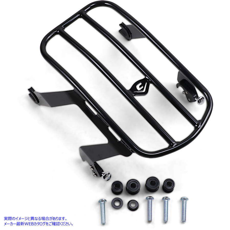 取寄せ 取り外し可能な荷物ラック - ブラック コブラ Detachable Luggage Rack - Black 602-2511B DRAG 15100471｜ハーレーパーツデポ