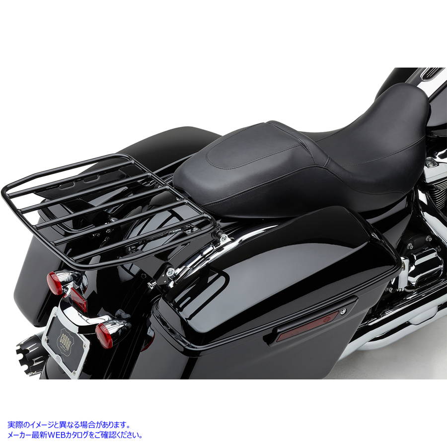 取寄せ 取り外し可能なフラットラック - ブラック コブラ Detachable Flat Rack - Black 602-2800B DRAG 15100668|ハーレーパーツデポ