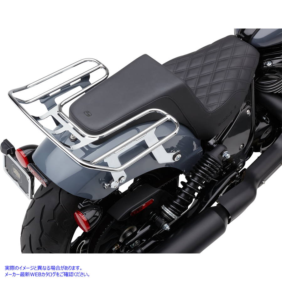 取寄せ 取り外し可能なラップアラウンドラック - クローム - Chieftain コブラ Detachable Wrap Around Rack - Chrome - Chieftain 502-2604 DRAG 15101025