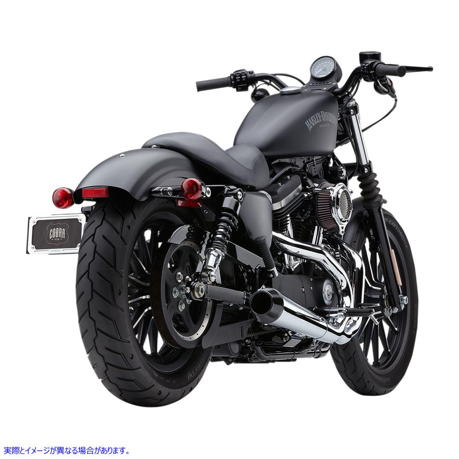 取寄せ 4インチ エルディアブロ エキゾースト - クローム コブラ 4 El Diablo Exhaust - Chrome 6473 DRAG 18002162|ハーレーパーツデポ