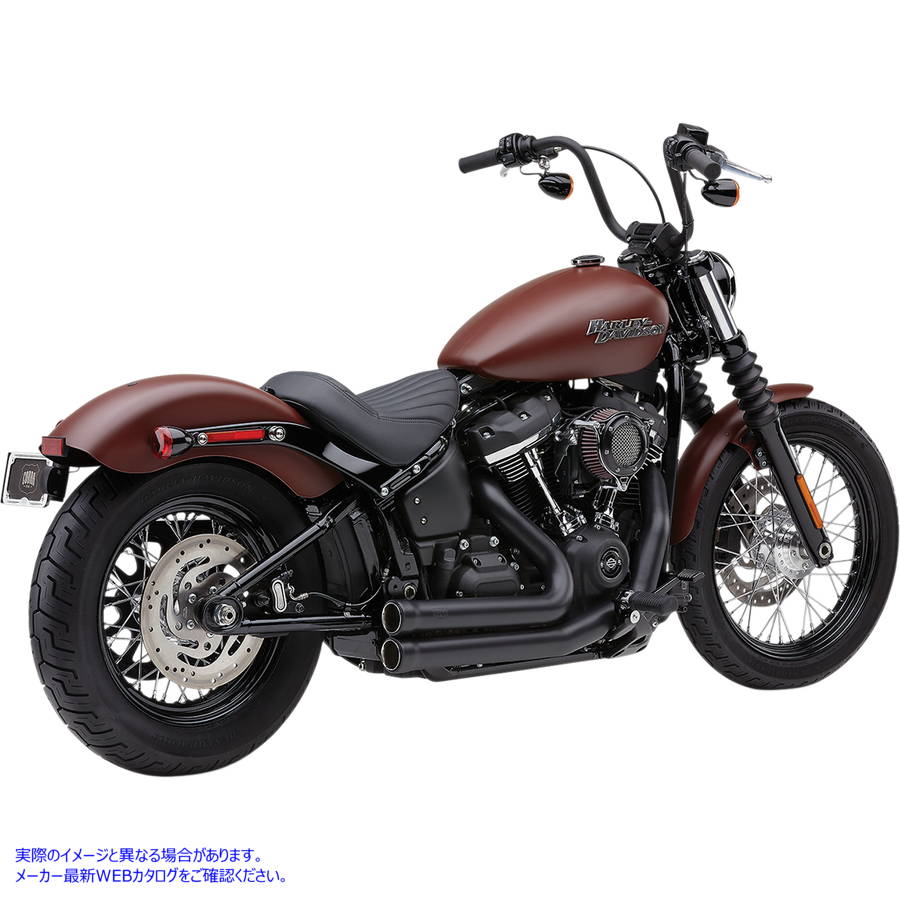 取寄せ 909 エキゾースト - ブラック - 18-20 ソフテイル コブラ 909 Exhaust - Black - '18-'20 Softail 6712B DRAG 18002253