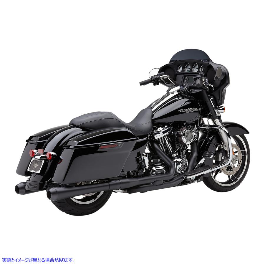 取寄せ El Diablo 4インチ マフラー（FL用） - ブラック/ブラック コブラ El Diablo 4 Mufflers for FL - Black/Black 6208RB DRAG 18011219｜ハーレーパーツデポ