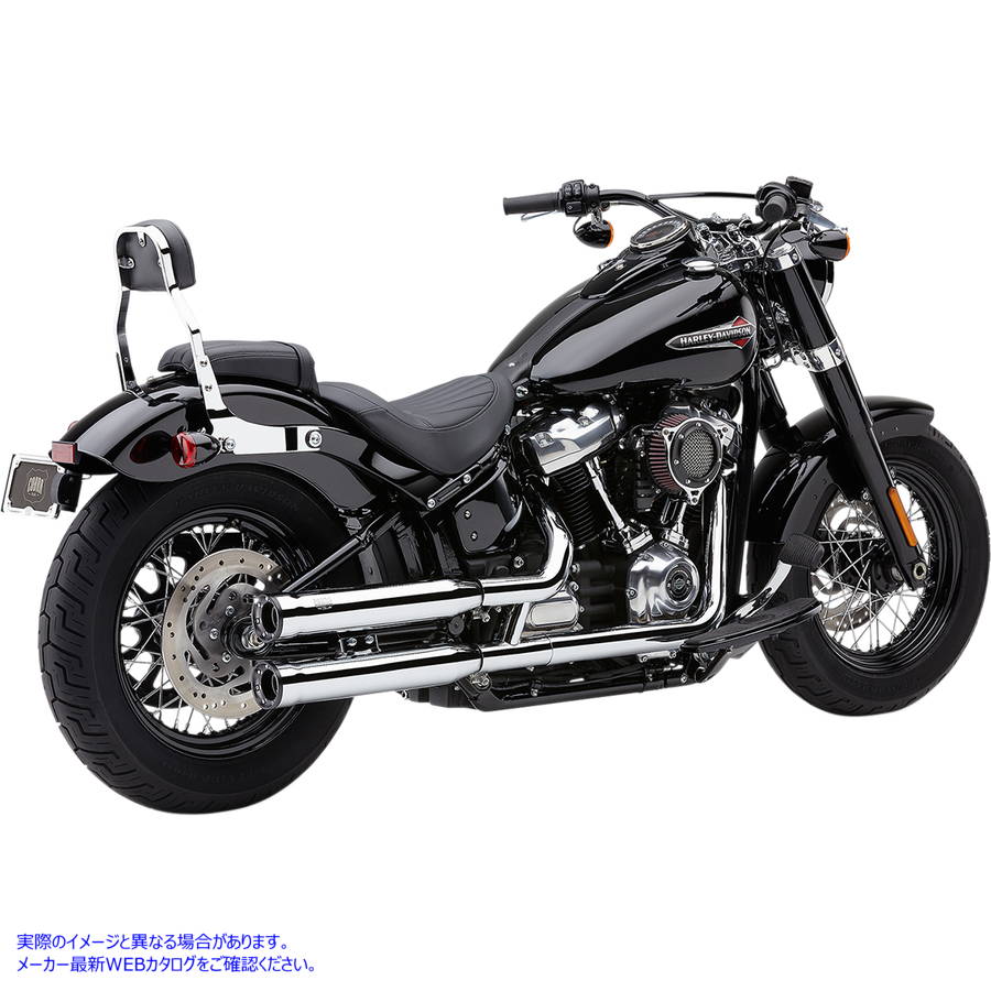 取寄せ RPT ソフテイル用マフラー - クローム コブラ RPT Mufflers for Softail - Chrome 6057 DRAG 18011244|ハーレーパーツデポ