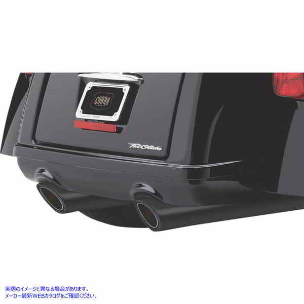 取寄せ 909 トライグライド用マフラー - ブラック コブラ 909 Mufflers for Tri-Glide - Black 6303RB DRAG 18011465｜ハーレーパーツデポ