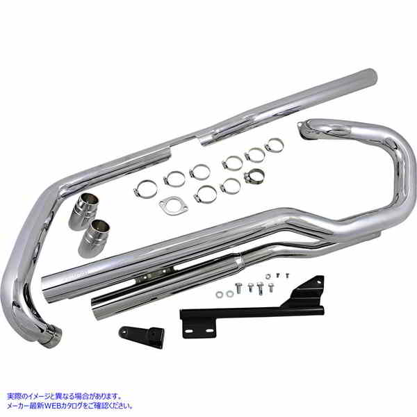 取寄せ スピードスター スラッシュダウンエキゾースト - VTX1800C コブラ Speedster Slashdown Exhaust - VTX1800C 1825 DRAG 18100395｜ハーレーパーツデポ