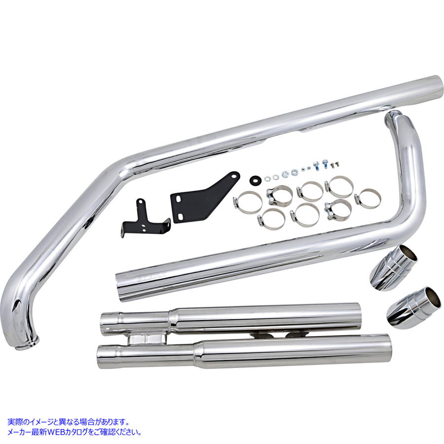 取寄せ スピードスター スラッシュダウン エキゾースト コブラ Speedster Slashdown Exhaust 4819 DRAG 18100411|ハーレーパーツデポ