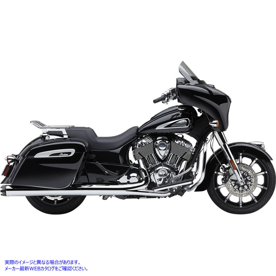 取寄せ デュアルカット スリップオンマフラー - クローム コブラ Dual Cut Slip-On Mufflers - Chrome 5206 DRAG 18114229