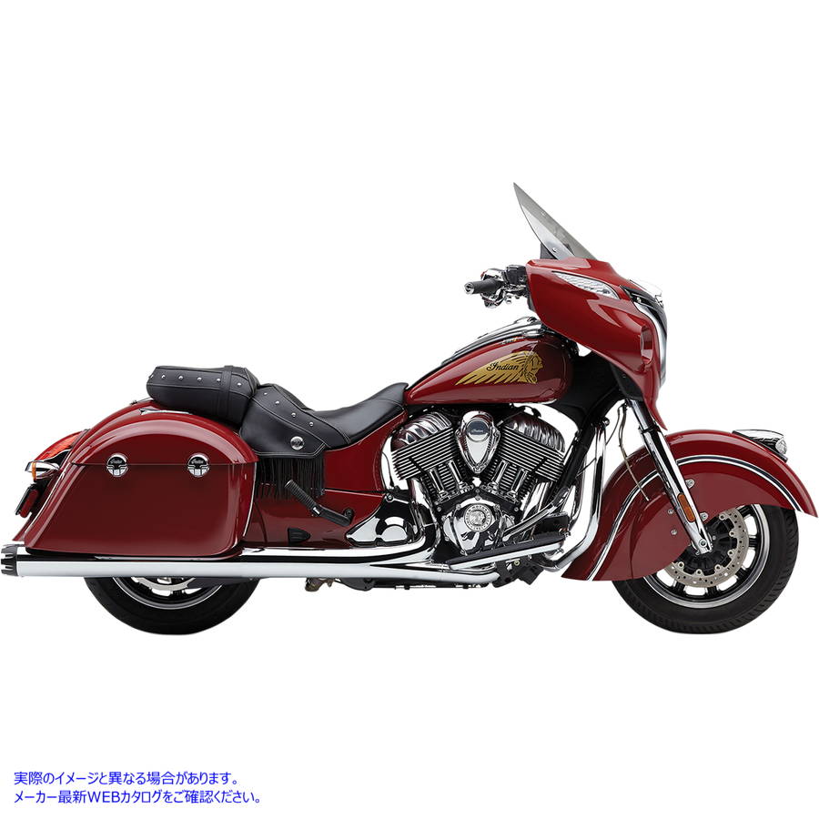 取寄せ デュアルカット スリップオンマフラー - クローム コブラ Dual Cut Slip-On Mufflers - Chrome 5208 DRAG 18114233｜ハーレーパーツデポ