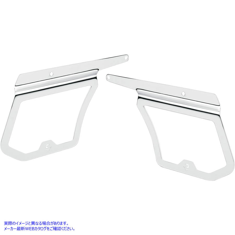 取寄せ サドルバッグサポート - クローム - FL/FX コブラ Saddlebag Supports - Chrome - FL/FX 602-6100 DRAG 35010622