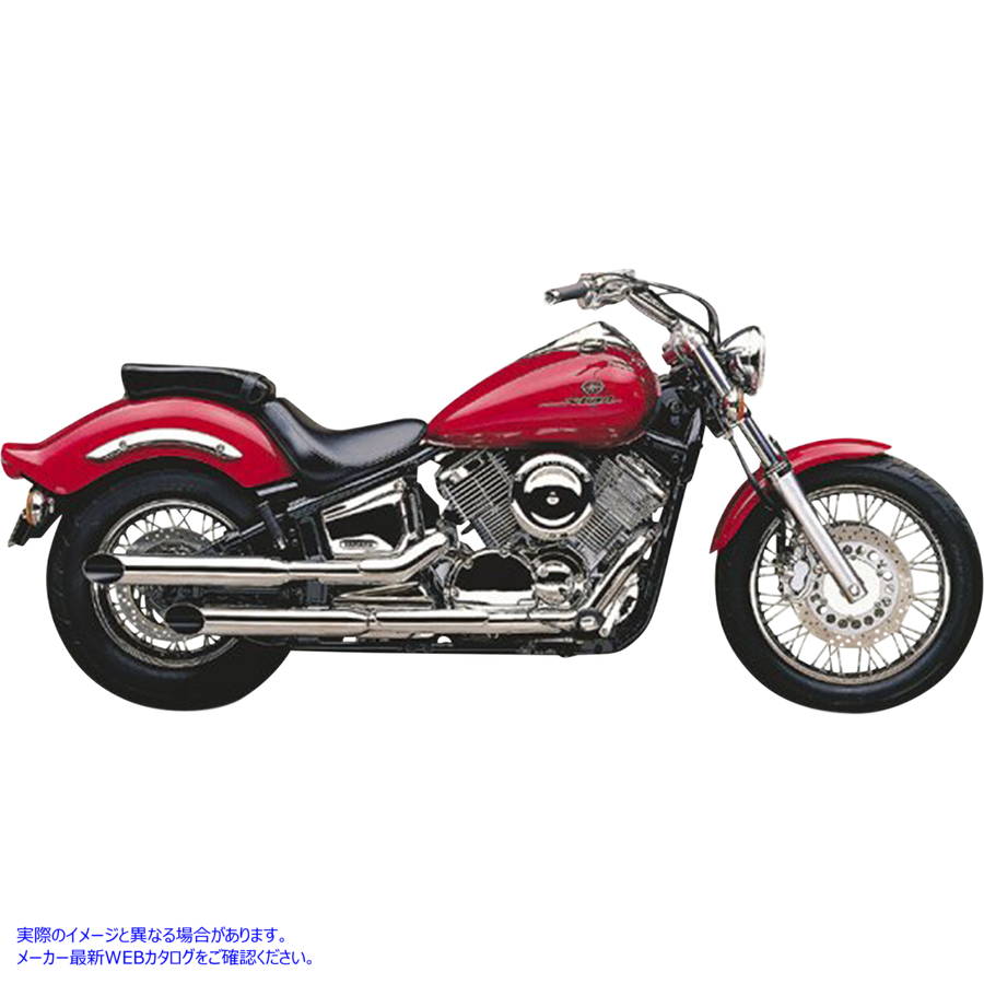 取寄せ スラッシュカットマフラー - クローム - V-Star 1100 コブラ Slashcut Mufflers - Chrome - V-Star 1100 2167SC DRAG BLV2167SC