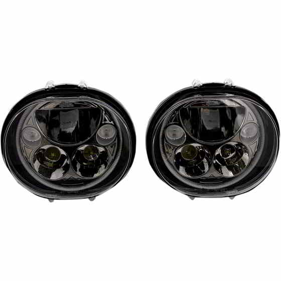 取寄せ LEDヘッドライト - 5-3/4インチ - ブラック - ペア カスタムダイナミクス LED Headlight - 5-3/4 - Black CDTB-575OV-B DRAG 20011260 84,822円