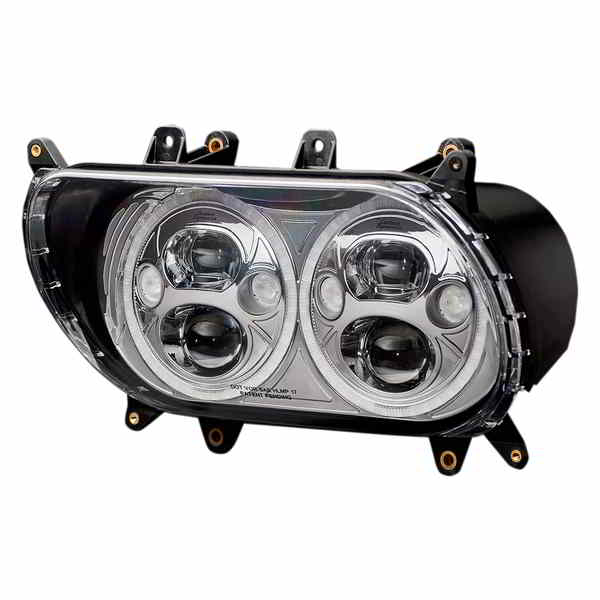 取寄せ ヘッドライト - クローム - FLTR カスタムダイナミクス Headlight - Chrome - FLTR CDTB-RG-15-C DRAG 20011545