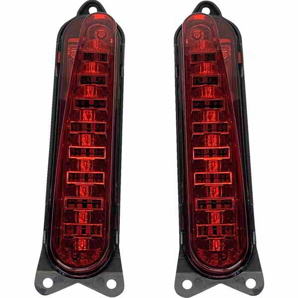 取寄せ LEDテールライト - 走行/ブレーキ/ターン - 赤 カスタムダイナミクス LED Taillight - Run/Brake/Turn - Red PB-13-CVO-R DRAG 20101501 36,151円
