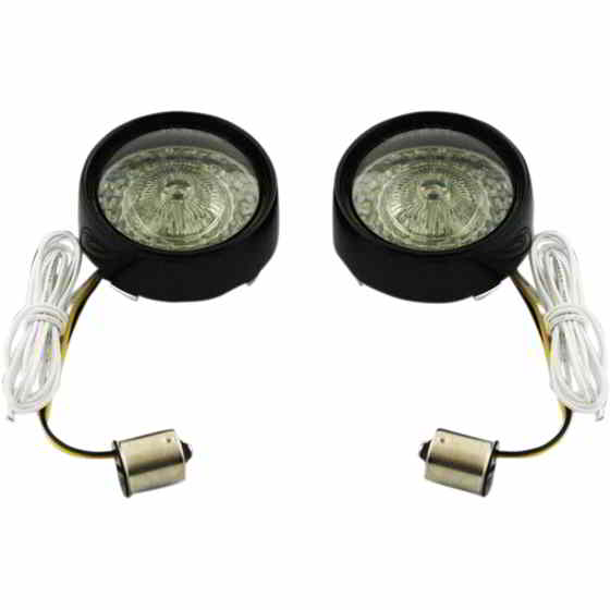 取寄せ バレットターンシグナル - 1156 - グロスブラック - スモークレンズ カスタムダイナミクス Bullet Turn Signal - 1156 - Gloss Black - Smoke Lens PB-BB-AW-1156BS DRAG 20201588