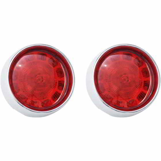 取寄せ バレットターンシグナル - 1156 - クローム - レッドレンズ カスタムダイナミクス Bullet Turn Signal - 1156 - Chrome - Red Lens PB-BB-R-1156CR DRAG 20201692