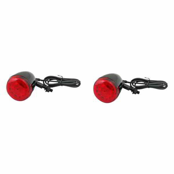 取寄せ ProBEAMR ユニバーサルターンシグナル - グロスブラック/レッド カスタムダイナミクス ProBEAMR Universal Turn Signals - Gloss Black/Red PB-UNV-RTS-RR-B DRAG 20201739|ハーレーパーツデポ