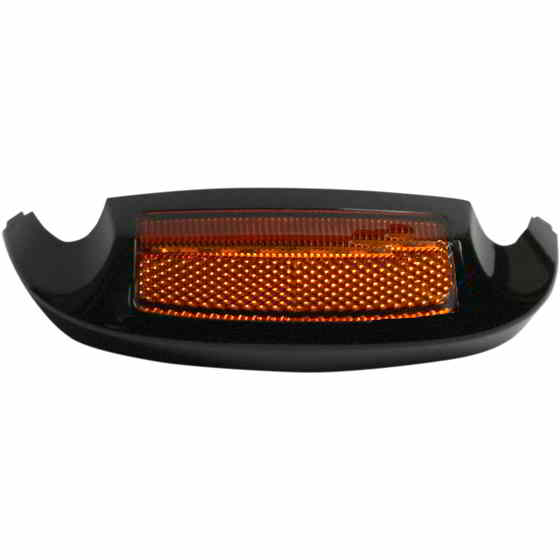 取寄せ LEDフロントフェンダーチップ - アンバーLED/アンバーレンズ - ブラック カスタムダイナミクス LED Front Fender Tip - Amber LED/Amber Lens - Black GEN-FT-AA-BLK DRAG 20401777