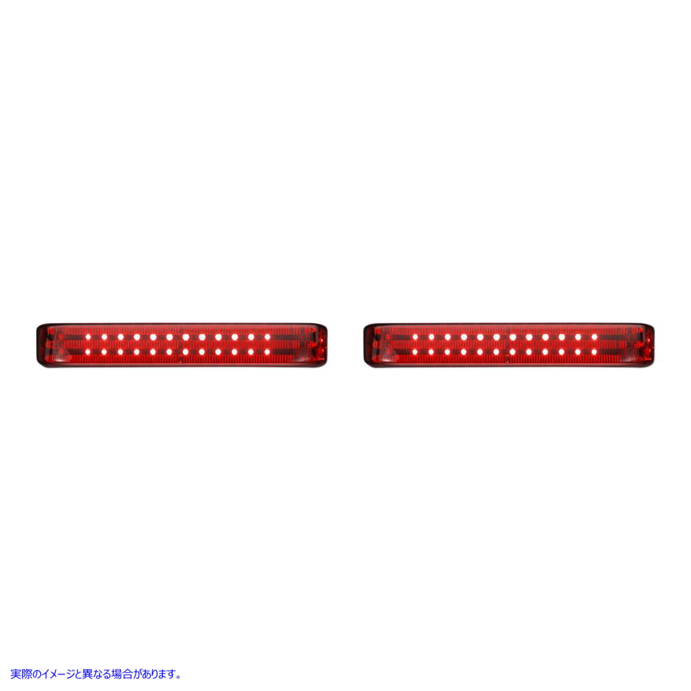 取寄せ サドルバッグライト - SS8 - クローム/レッド カスタムダイナミクス Saddlebag Lights - SS8 - Chrome/Red PB-SB-SS8-CR DRAG 20402282｜ハーレーパーツデポ