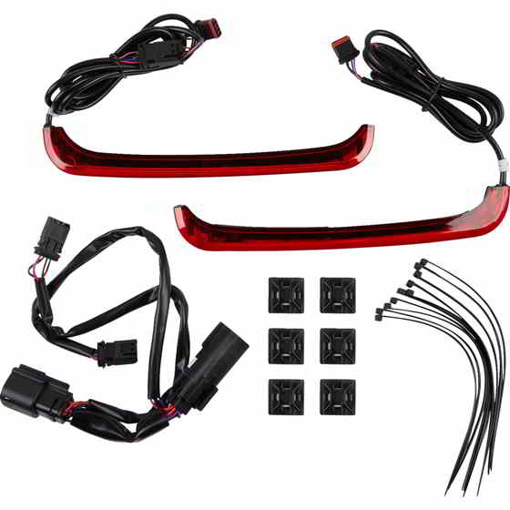 取寄せ サドルバッグライト - レッドレンズ カスタムダイナミクス Saddlebag Lights - Red Lens CD-LPSEQ-BCM4-R DRAG 20402439