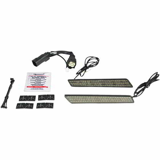 取寄せ サドルバッグラッチライト - スモーク カスタムダイナミクス Saddlebag Latch Lights - Smoke CD-LATCH-BCM-S DRAG 20402476