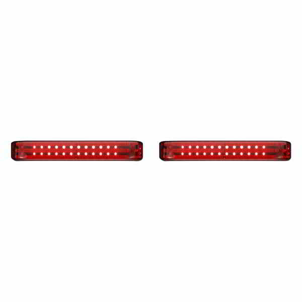 取寄せ サドルバッグ LED ライト - シーケンシャル - クローム/レッド カスタムダイナミクス Saddlebag LED Lights - Sequential - Chrome/Red PB-SBSEQ-BCM-CR DRAG 20402569|ハーレーパーツデポ