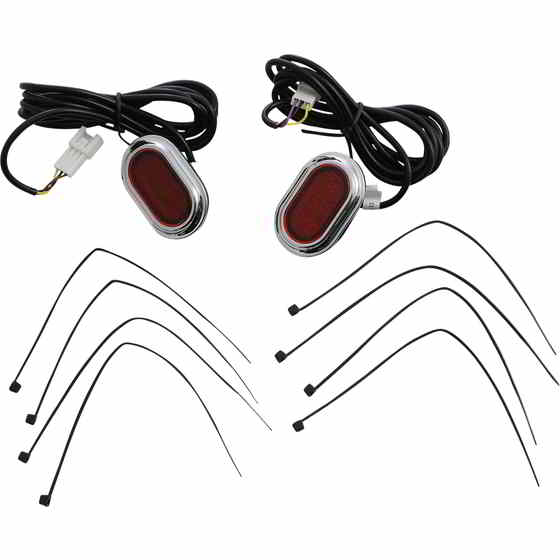 取寄せ アンテナグロメットライト - レッドレンズ - クローム カスタムダイナミクス Antenna Grommet Light - Red Lens - Chrome CD-PLUG-RC DRAG 20402745