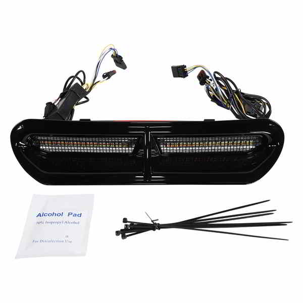 取寄せ LEDベントインサート - アンバー/ホワイト - ブラックメッシュ付きブラック カスタムダイナミクス LED Vent Insert - Amber/White - Black w/ Black Mesh CD-VENT-AW2-BB DRAG 20402810|ハーレーパーツデポ