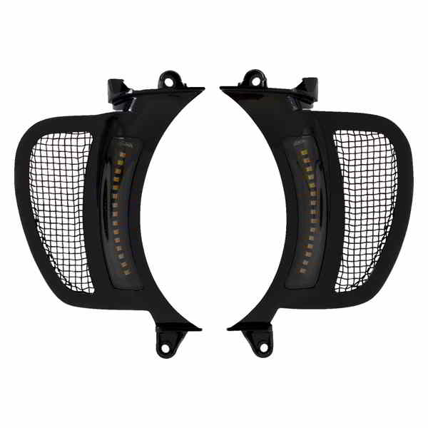 取寄せ LEDベントインサート - アンバー/ホワイト - ブラックメッシュ付きブラック カスタムダイナミクス LED Vent Insert - Amber/White - Black w/ Black Mesh CD-RG-V-AW2-BB DRAG 20402815