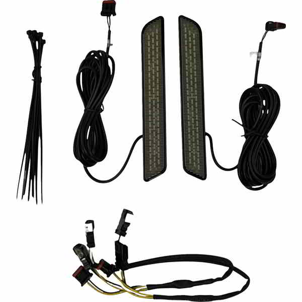 取寄せ LEDフォークリフレクター - スモーク カスタムダイナミクス LED Fork Reflector - Smoke CD-FORK-LRST-SB DRAG 20403242