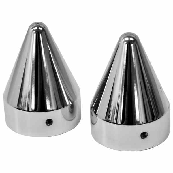 取寄せ アクスルキャップ - クローム - スパイク LA チョッパーズ Axle Caps - Chrome - Spike LA-7811-00 DRAG 02140652｜ハーレーパーツデポ 18,826円