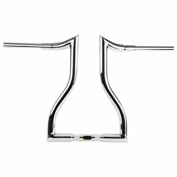 取寄せ ハンドルバー - ハンマーヘッド - 16インチ - クローム LA チョッパーズ Handlebar - Hammerhead - 16 - Chrome LA-7316-16 DRAG 06015360|ハーレーパーツデポ