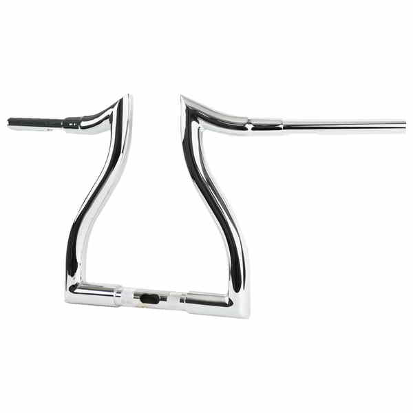 取寄せ ハンドルバー - ハンマーヘッド - 12インチ - クローム LA チョッパーズ Handlebar - Hammerhead - 12 - Chrome LA-7328-12 DRAG 06016402|ハーレーパーツデポ