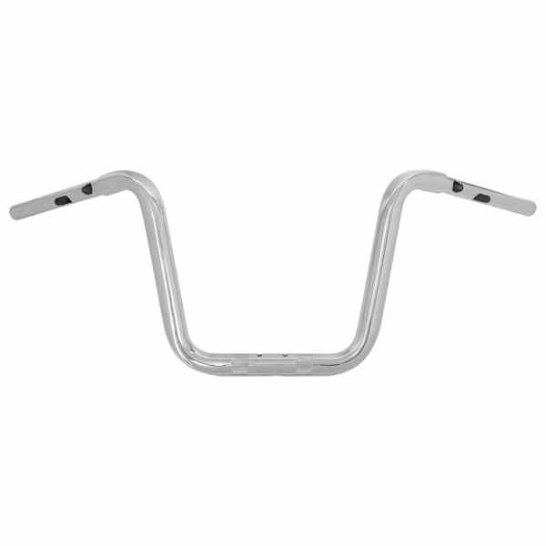 取寄せ ハンドルバー - ツインラウンド - 1-1/4インチ x 10インチ - クローム LA チョッパーズ Handlebar - Twin Round - 1-1/4 x 10 - Chrome LA-7348-10 DRAG 06016609|ハーレーパーツデポ