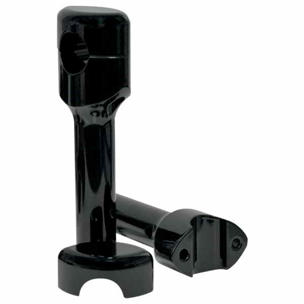 取寄せ ライザー - ヘフティ スムース - 6インチ - ブラック LA チョッパーズ Risers - Hefty Smooth - 6 - Black LA-7406-06B DRAG 06020510|ハーレーパーツデポ