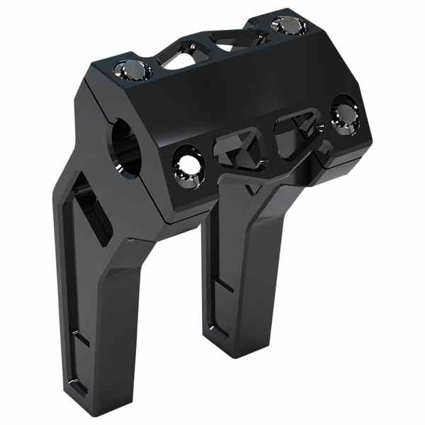 取寄せ ライザー - プルバック - 6インチ - ブラックアルマイト LA チョッパーズ Risers - Pullback - 6 - Black Anodized LA-7471-06B DRAG 06021218