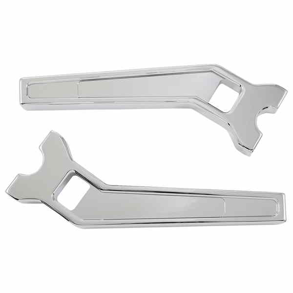 取寄せ ライザー - プルバック - 10インチ x 1-1/4インチ - クローム LA チョッパーズ Risers - Pullback - 10 x 1-1/4 - Chrome LA-7481-10C DRAG 06021418