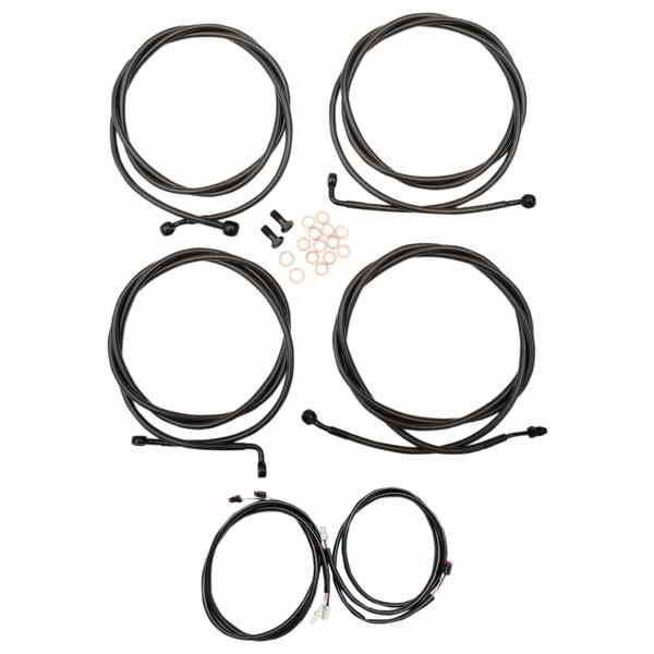 取寄せ ケーブルキット - ミニハンドルバー - ミッドナイト LA チョッパーズ Cable Kit - Mini Handlebars - Midnight LA-8054KT3-08M DRAG 06620557|ハーレーパーツデポ