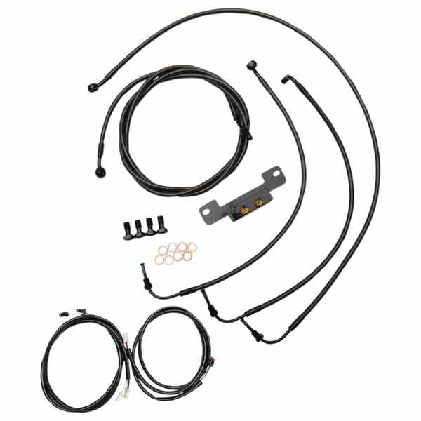 取寄せ ケーブルキット - 12インチ - 14インチハンドルバー - ミッドナイト LA チョッパーズ Cable Kit - 12 - 14 Handlebars - Midnight LA-8055KT3-13M DRAG 06620569