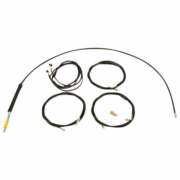取寄せ ケーブルキット - ストックハンドルバー - ブラック LA チョッパーズ Cable Kit - Stock Handlebars - Black LA-8059KT3-08B DRAG 06621187