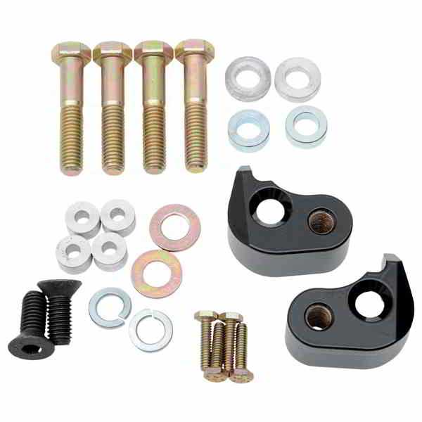 取寄せ リアローダウンキット - ブラックパウダーコーティング - 1インチダウン - 02-16 FL LA チョッパーズ Rear Lowering Kit - Black Powder Coated - Lowers 1 - '02-'16 FL LA-7590-00B DRAG 13040580|ハーレーパーツデポ