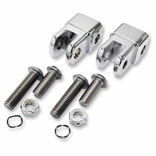 取寄せ オスフットペグアダプター - クローム LA チョッパーズ Male Footpeg Adapters - Chrome LA-7202-01 DRAG 16201221