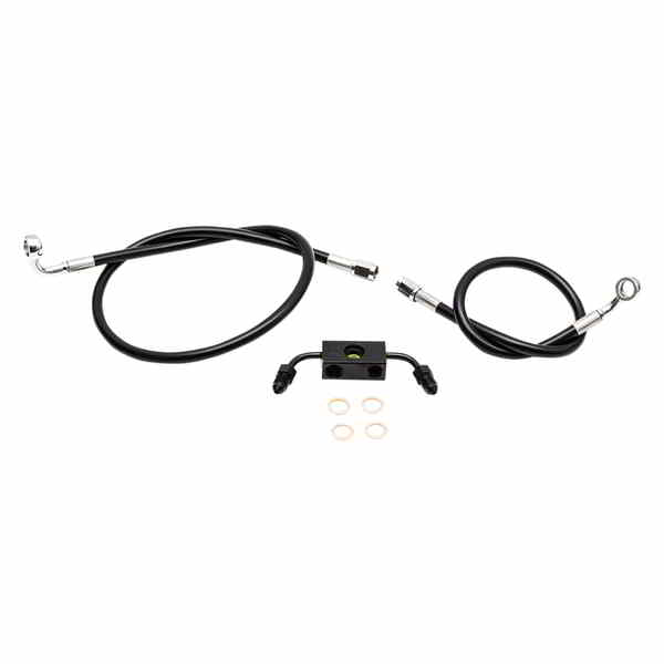 取寄せ ブレーキライン - ミニエイプハンガーハンドルバー - ブラック LA チョッパーズ Brake Line - Mini Ape Hanger Handlebars - Black LA-8321B08B DRAG 17414647