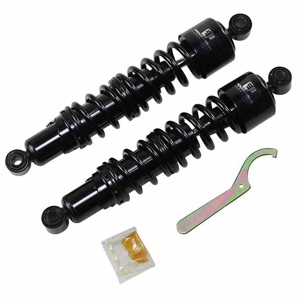 取寄せ 412シリーズショックアブソーバー - 14インチ - スタンダード - ブラック - FXD プログレッシブ サスペンション 412 Series Shock - 14 - Standard - Black - FXD 412-4085B DRAG 13101961｜ハーレーパーツデポ