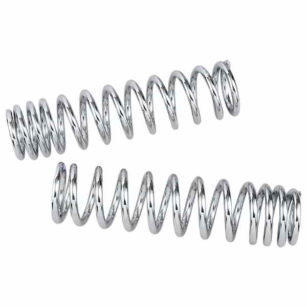 取寄せ ショックスプリング - 120-170 lb/in - クローム プログレッシブ サスペンション Shock Springs - 120-170 lb/in - Chrome 03-1365C DRAG 13120166