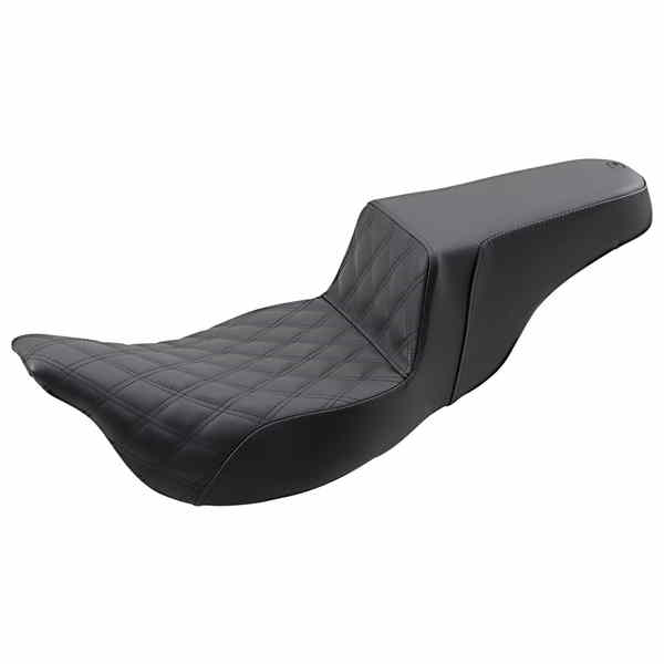 取寄せ ステップアップシート - エクステンデッドリーチ - フロントラティスステッチ - FL 08-24 サドルマン Step-Up Seat - Extended Reach - Front Lattice Stitch - FL '08-'24 808-07B-172E DRAG 08011284｜ハーレーパーツデポ 57,609円
