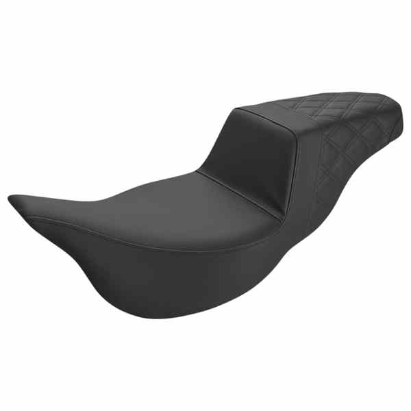 取寄せ ステップアップシート - エクステンデッドリーチ - リアラティスステッチ - ブラック - FL 08-24 サドルマン Step-Up Seat - Extended Reach - Rear Lattice Stitch - Black - FL '08-'24 808-07B-173E DRAG 08011286 55,625円