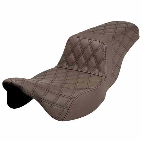 取寄せ ステップアップシート - エクステンデッドリーチ - フルラティスステッチ - ブラウン - FL 08-24 サドルマン Step-Up Seat - Extended Reach - Full Lattice Stitch - Brown - FL '08-'24 808-07B-175BREX DRAG 08011288